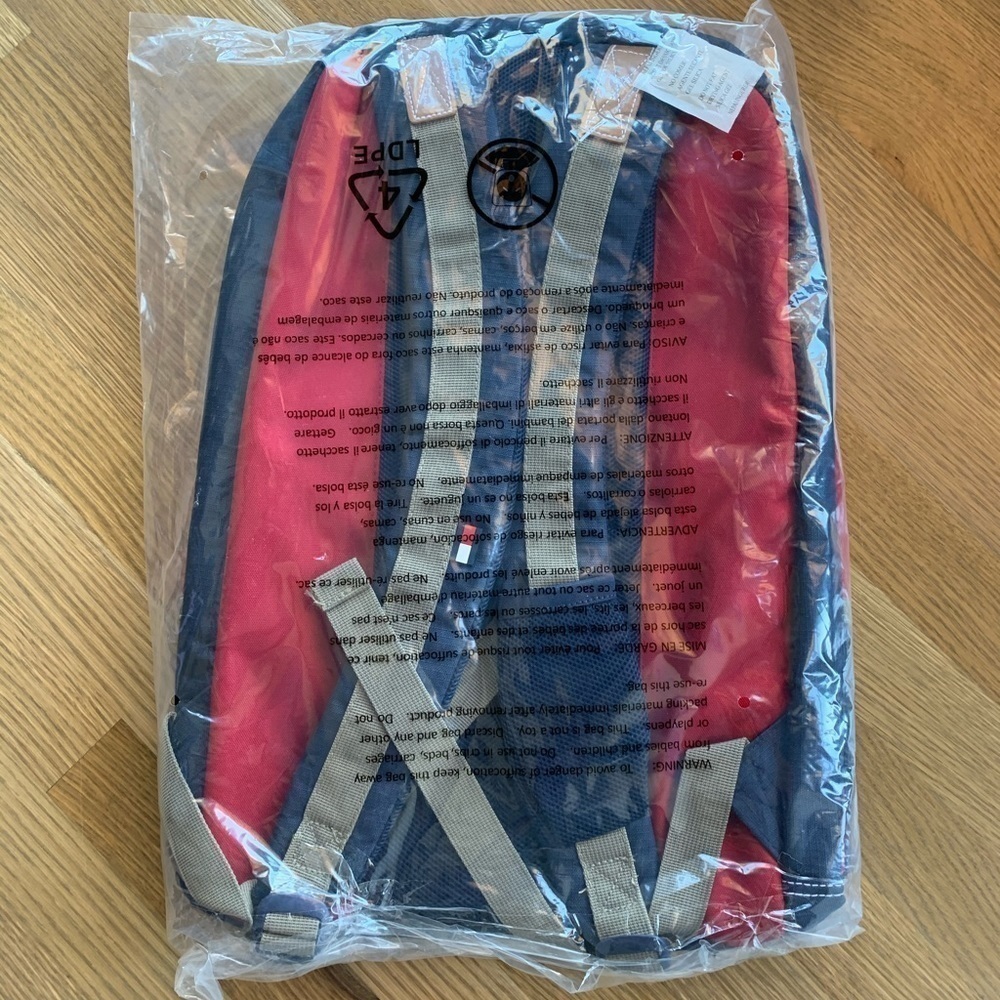 Tommy Hilfiger Red & Navy Backpack - Picture 7 of 9